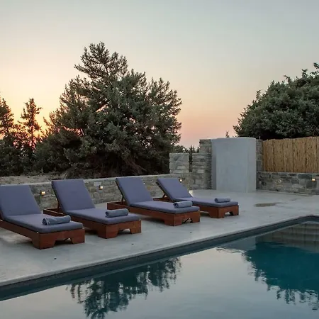Villa Cedar Forest Oceanfront Villa, 4br Private Pool - Naxos *